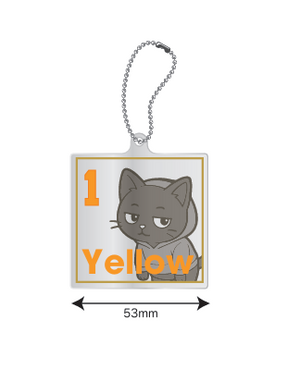 アクリル色紙キーホルダー