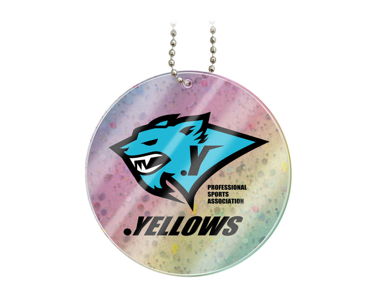 オーロララメ入りアクリルキーホルダー