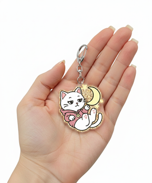 グリッターアクリルキーホルダー
